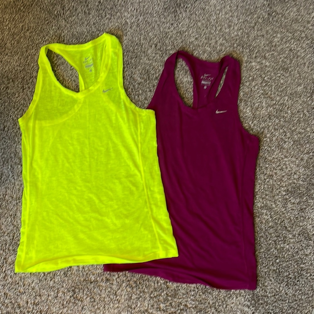 Nike Dri-fit racer back muscle tee workout shirts